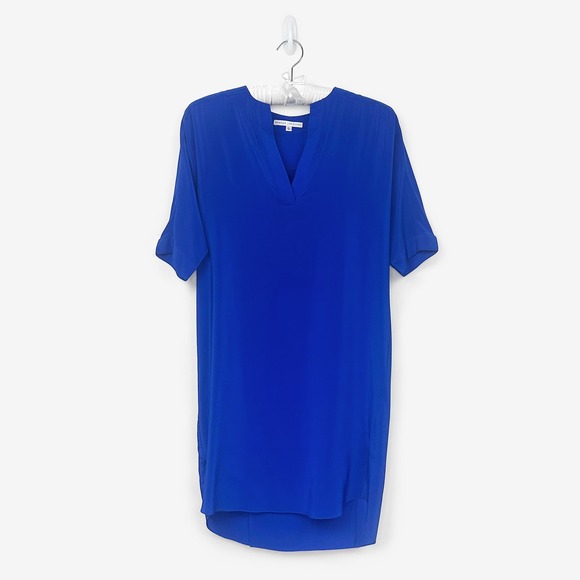 Amanda Uprichard Dresses & Skirts - Amanda Uprichard Shift Mini Dress Size S Blue Silk